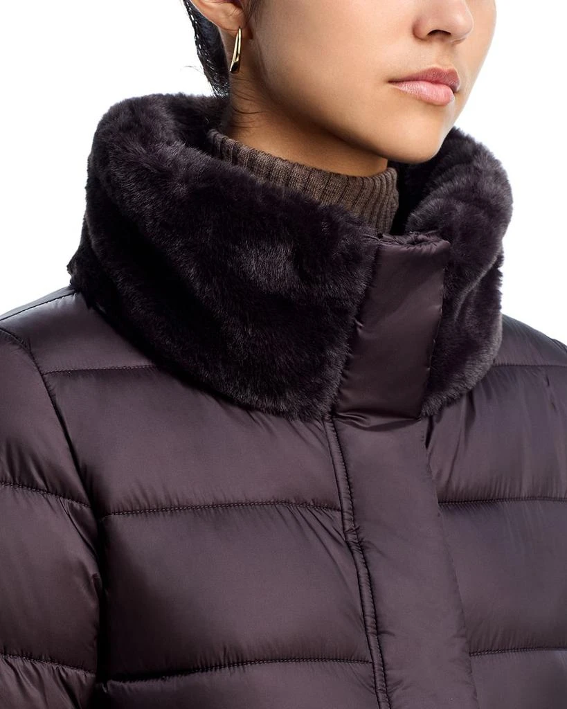 Manteau Court Doublé Duvet (Puffer Coat) Aqua By Bloomingdale's - Taille S, Couleur Orange - Occasion Très Bon État