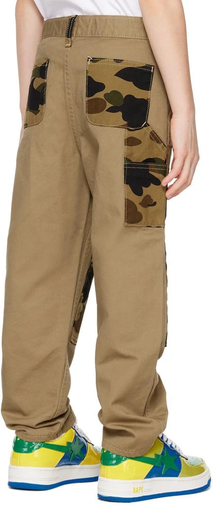 Bape Kids Beige Camo Cargo Pants 3