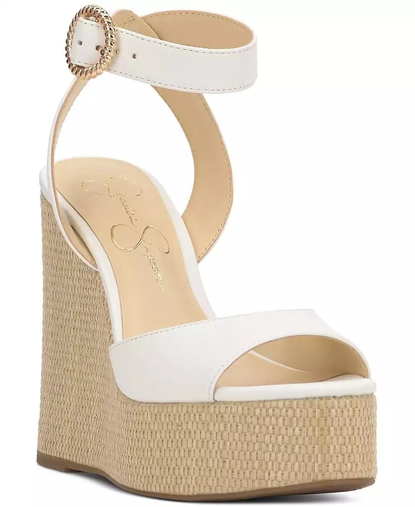 Jessica Simpson Women's Kamindi Ankle-Strap Platform Wedge Sandals 1