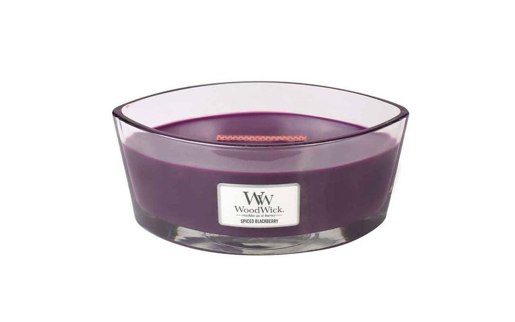 Woodwick WoodWick - Ellipse Candle Spiced Blackberry