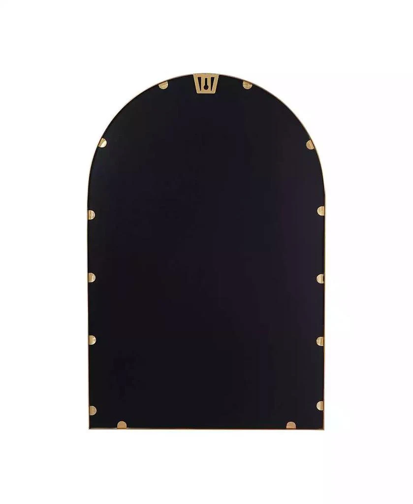 MERRICK LANE Muriel Arched Metal Framed Wall Mirror For Entryways, Dining Rooms, And Living Rooms 8