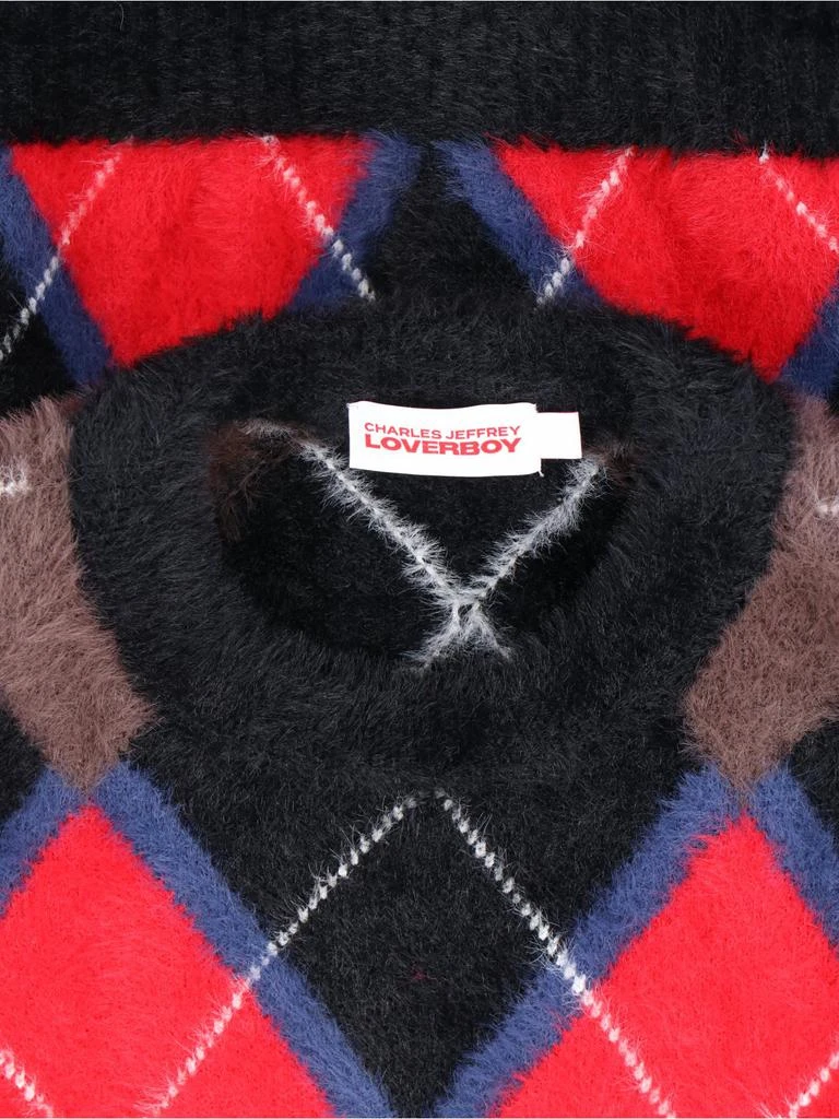 Charles Jeffrey Loverboy Charles Jeffrey Loverboy Argyle Knit Sweater 5