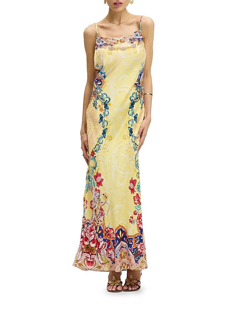 blue halter neck maxi dress Alicia Satin Halter Maxi Dress