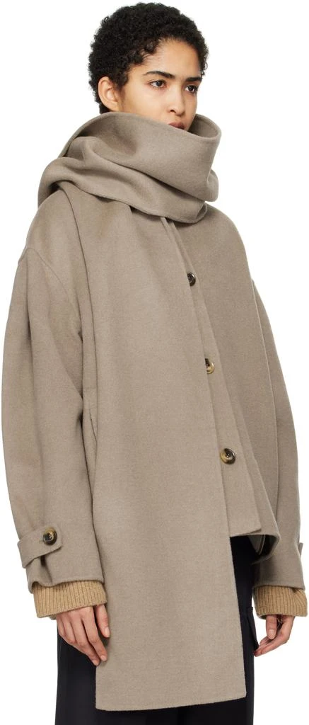 Axel Arigato Taupe Dew Scarf Detailed Jacket 2