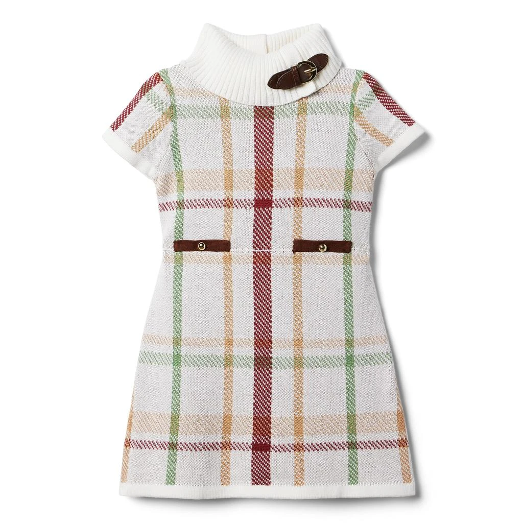 Janie and Jack Plaid Sweaterdress (Toddler/Little Kids/Big Kids) 1