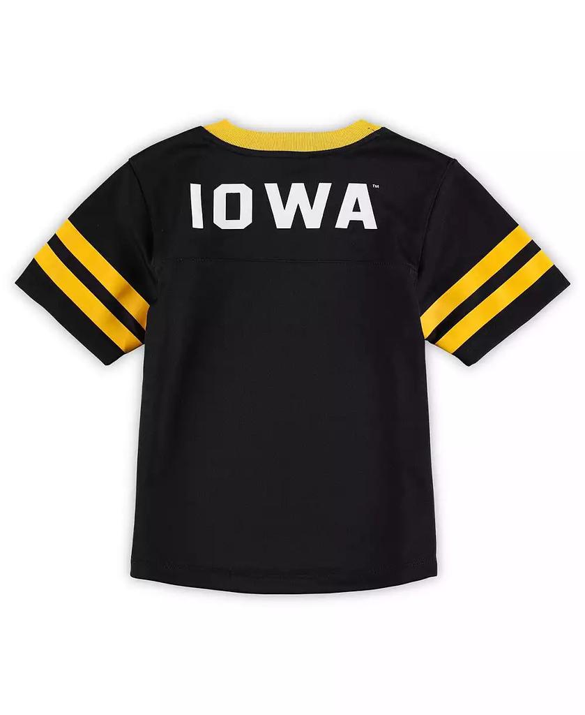 Outerstuff Preschool Boys Black, Gold Iowa Hawkeyes Red Zone Jersey and Pants Set