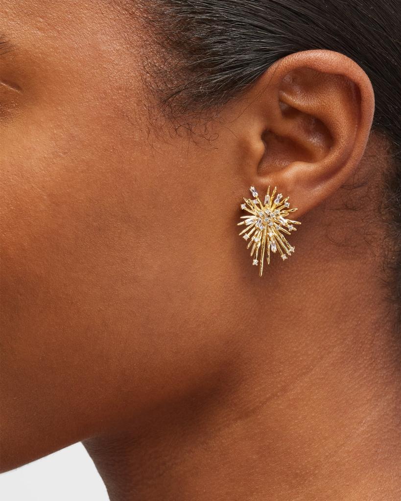 Devon Leigh Cubic Zirconia Spike Earrings