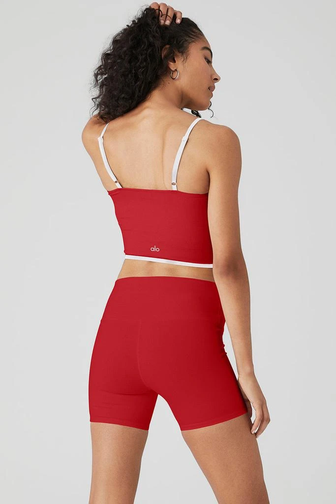 Alo Airbrush Streamlined Bra Tank - Classic Red/White 2