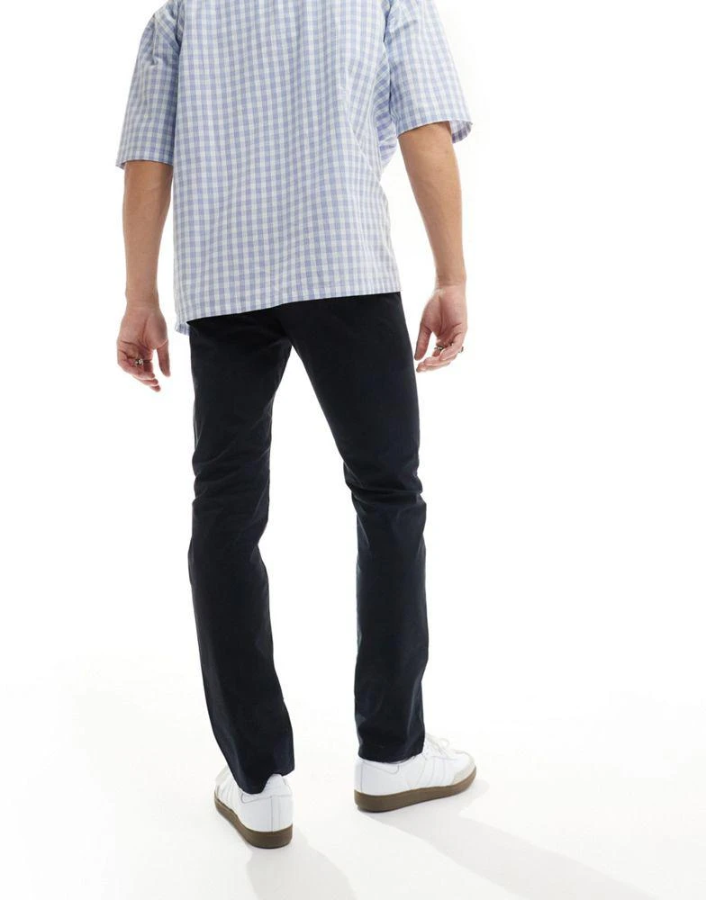 Farah Farah Elm cotton mix chino twill trousers in black 5