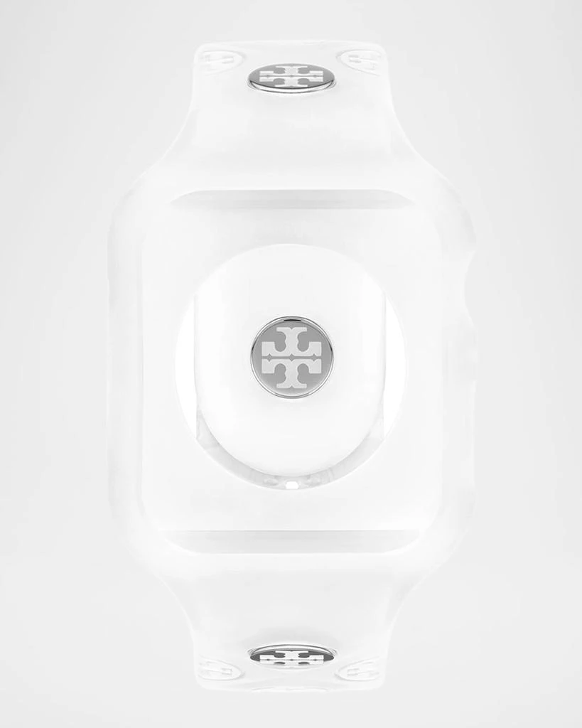 Tory Burch White Silicone Apple Watch Band, 41mm 1