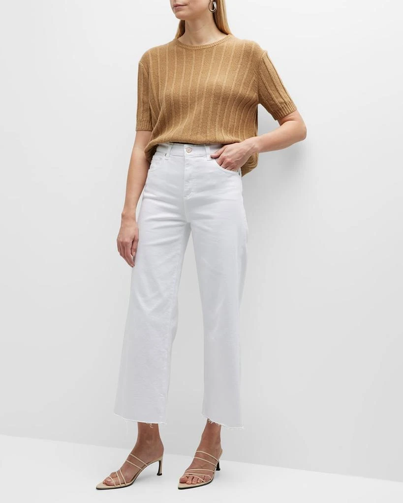 AG Jeans Saige High Rise Wide-Leg Crop Jeans 2