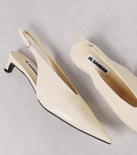 Jil Sander Leather slingback pumps 5