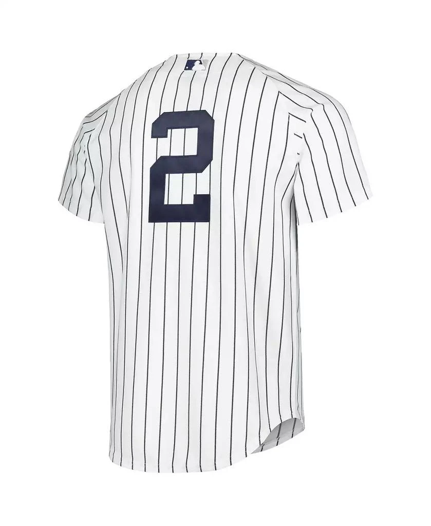 Mitchell & Ness Men's Derek Jeter White New York Yankees Cooperstown Collection Authentic Jersey 2