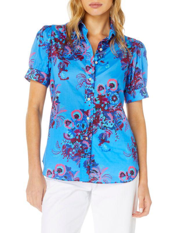 Robert Graham Angie Floral Cotton Shirt