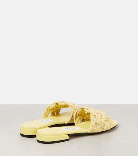 Jimmy Choo Chara woven raffia sandals 2