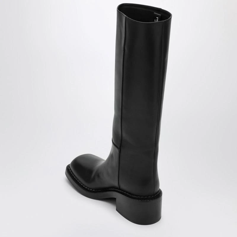 Prada High black leather boot 4