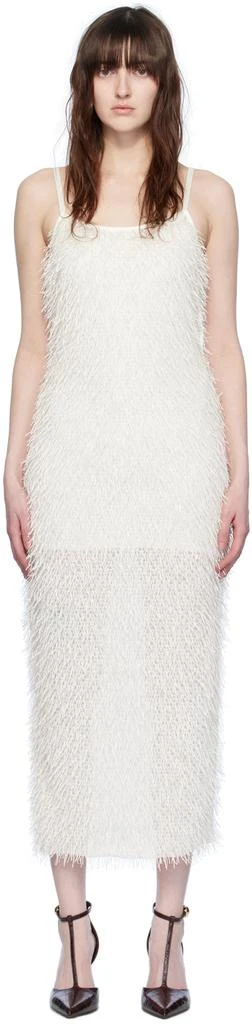 Elleme Off-White Fringe Midi Dress 1
