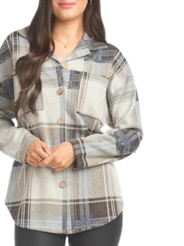 Papillon Papillon - Plaid Shacket