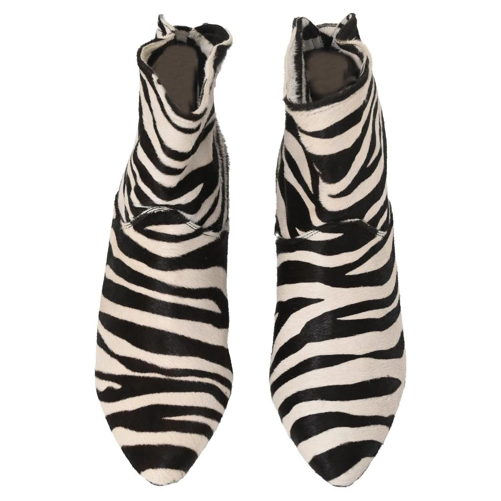 Isabel Marant Zebra Ankle Boots In Animal Print Ponyhair 4