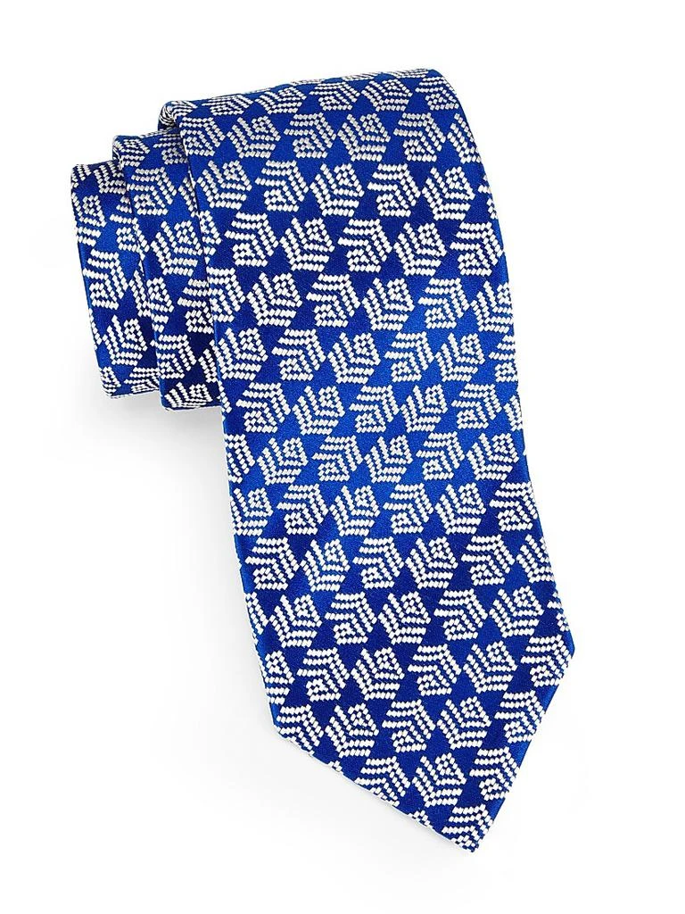 Charvet Shaded Diagonal Stripe Silk Jacquard Tie 1