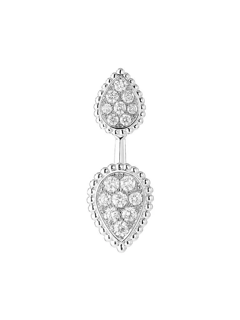 Boucheron Serpent Bohème 18K White Gold & 0.49 TCW Diamond Single Stud Earring 1