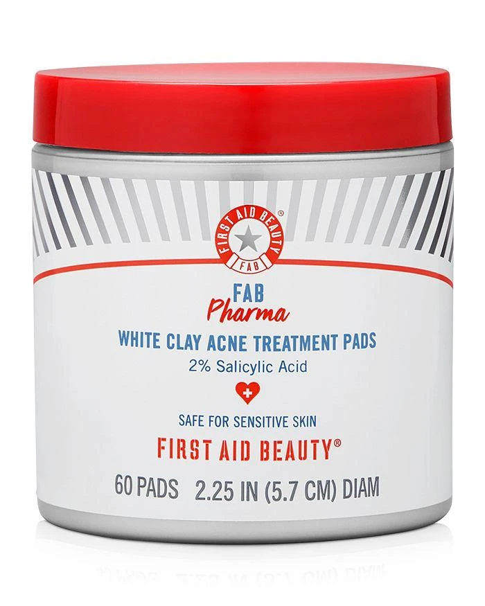First Aid Beauty FAB Pharma White Clay Acne Treatment Pads 1
