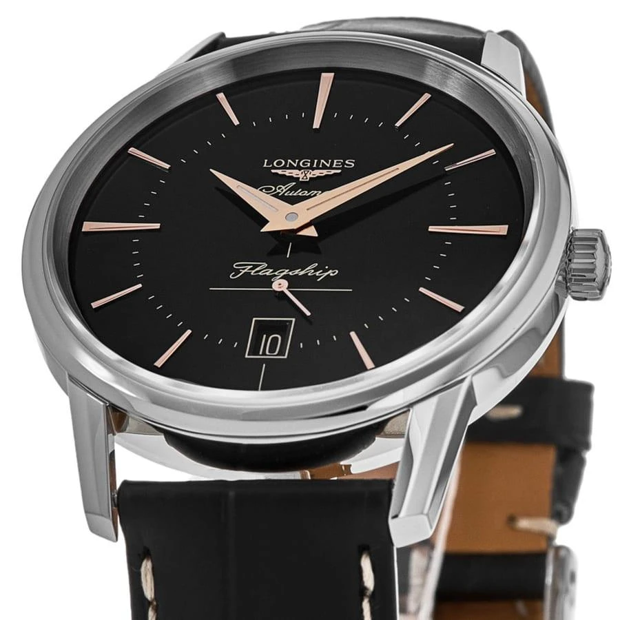 Longines Flagship Heritage Black Dial Stainless Steel Men's Watch L4.795.4.58.0 2