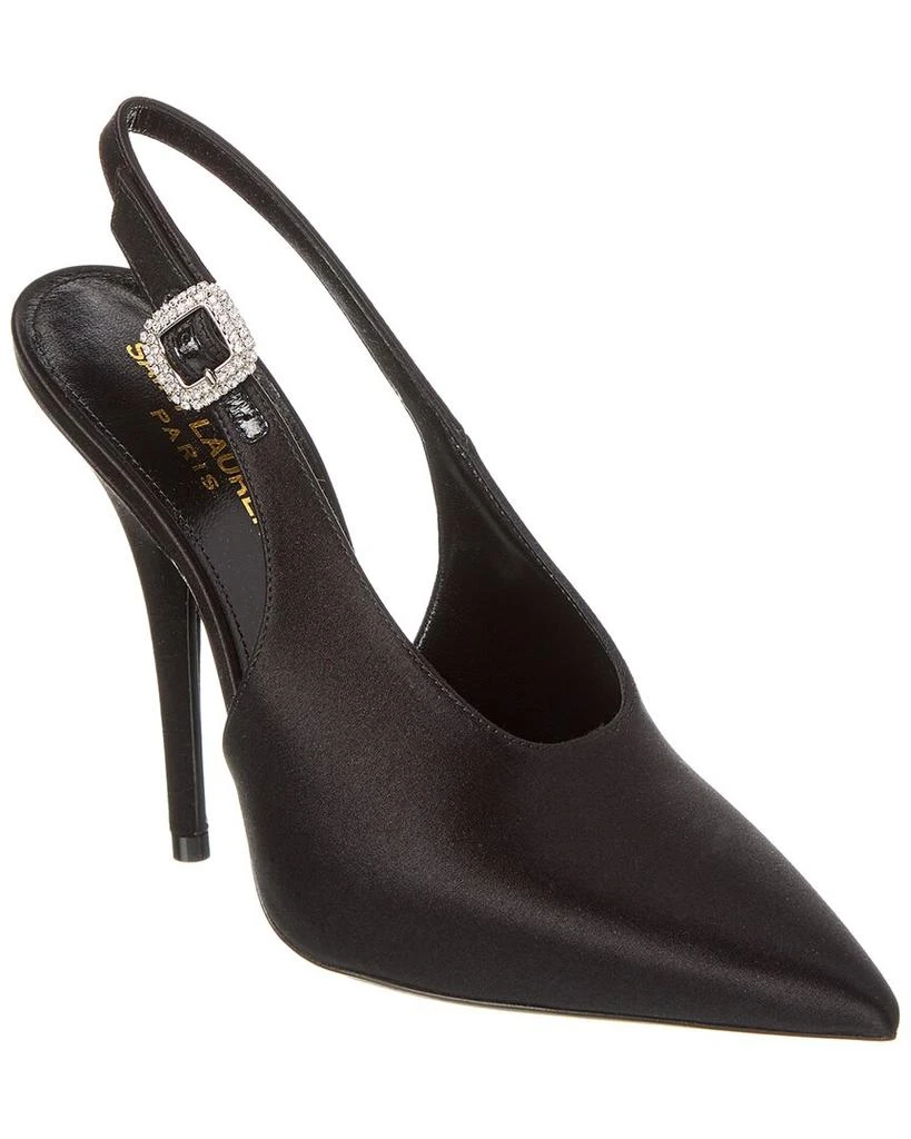 Yves Saint Laurent Yasmeen 115 Satin Slingback Pump 1