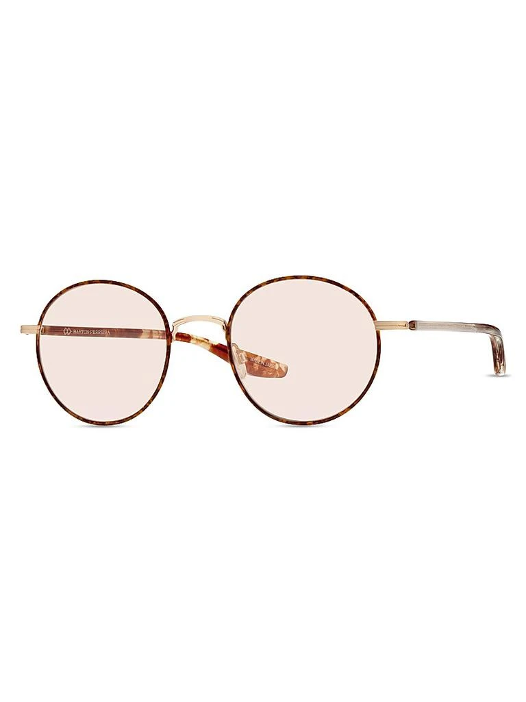 Barton Perreira Caster 50MM Round Sunglasses 1