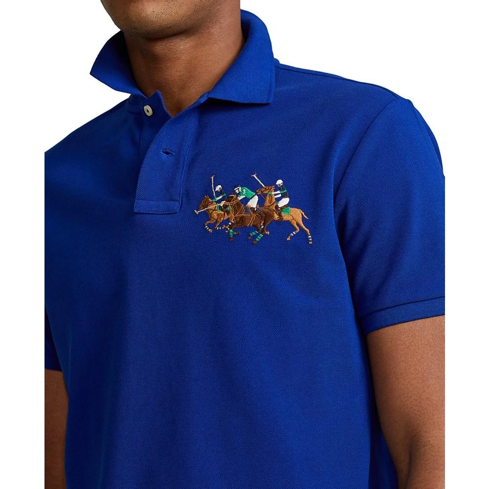 Ralph Lauren Men's Custom Slim Fit Triple-Pony Polo Shirt 3