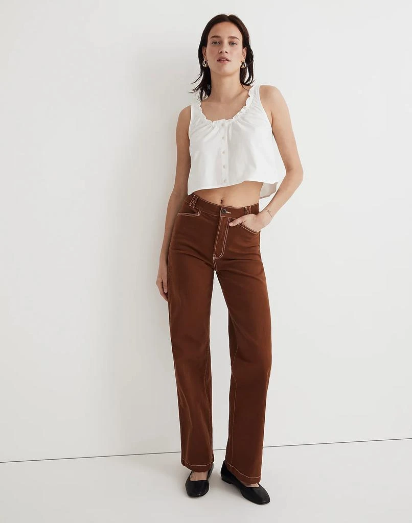 Madewell The Petite Emmett 2.0 Wide-Leg Pants: Garment-Dyed Edition 1