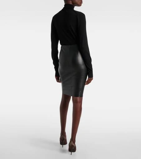 black faux leather strapless dress Icon Sensation Strapless Mini Dress Black / SMALL