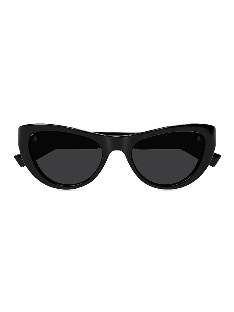 Yves Saint Laurent Script 53MM Cat-Eye Sunglasses  display picture 2