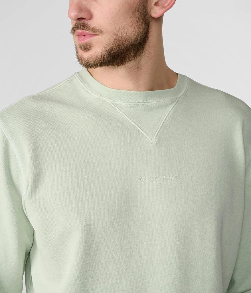 Karl Lagerfeld Paris TONAL LOGO FRENCH TERRY SWEATSHIRT 3