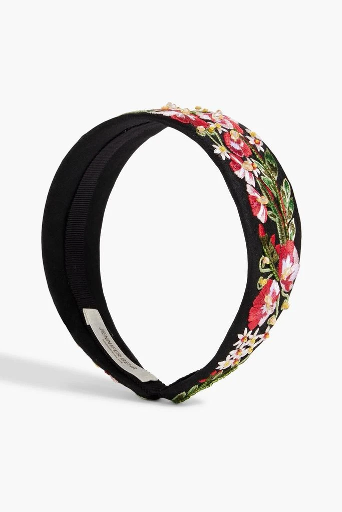Jennifer Behr Laine embellished chiffon headband 2