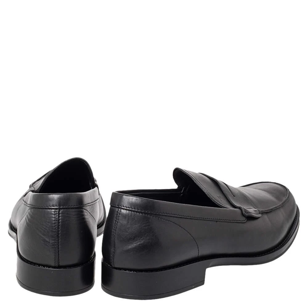 Tod's Tod's Black Leather Penny Slip On Loafers Size 45 5