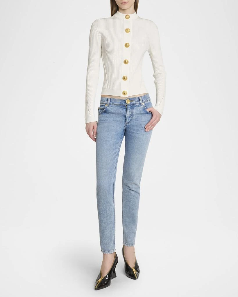Balmain Low-Rise Skinny Jeans 2