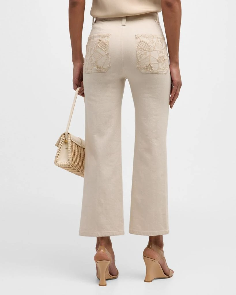 Ramy Brook Talia High-Rise Straight-Leg Embroidered Jeans 7