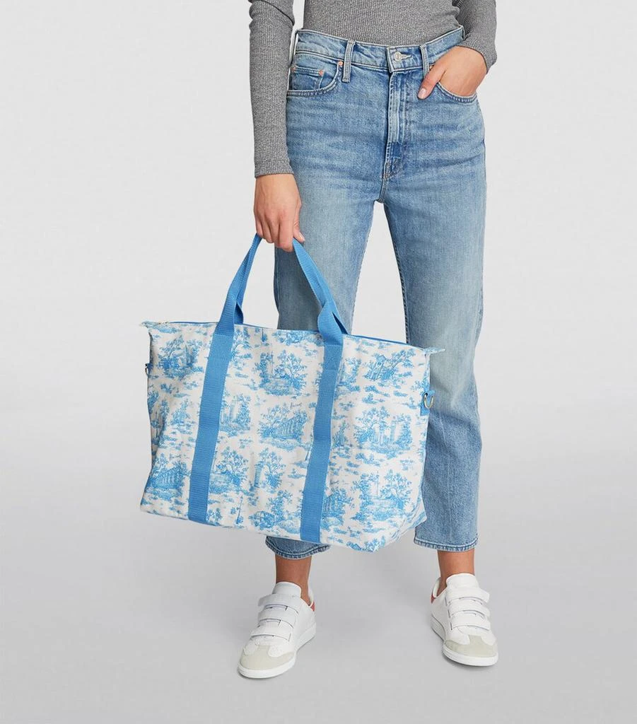 Harrods Toile Foldable Overnight Bag 2