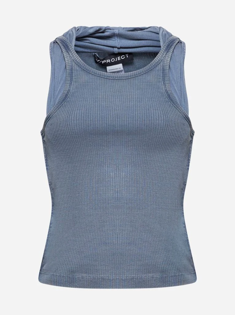 Y/Project Blue jersey INSERT SCARF tank top 1
