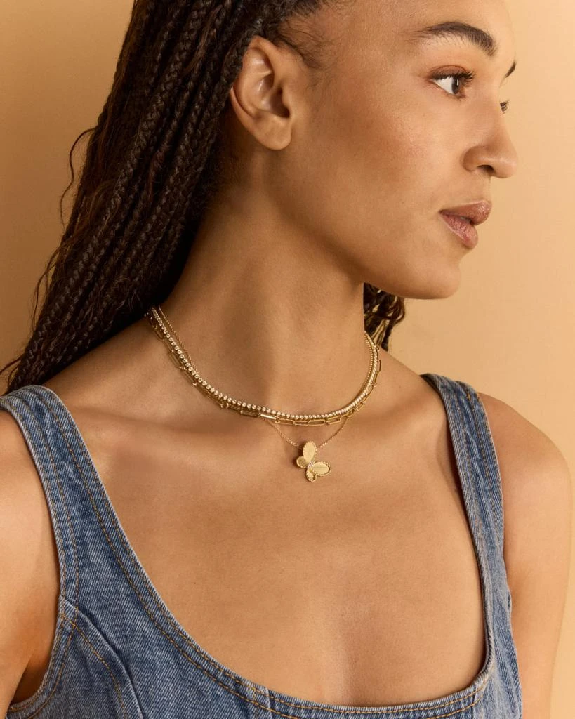 Roberto Coin 17" Paper Clip Chain Necklace in 18k Yellow Gold 5