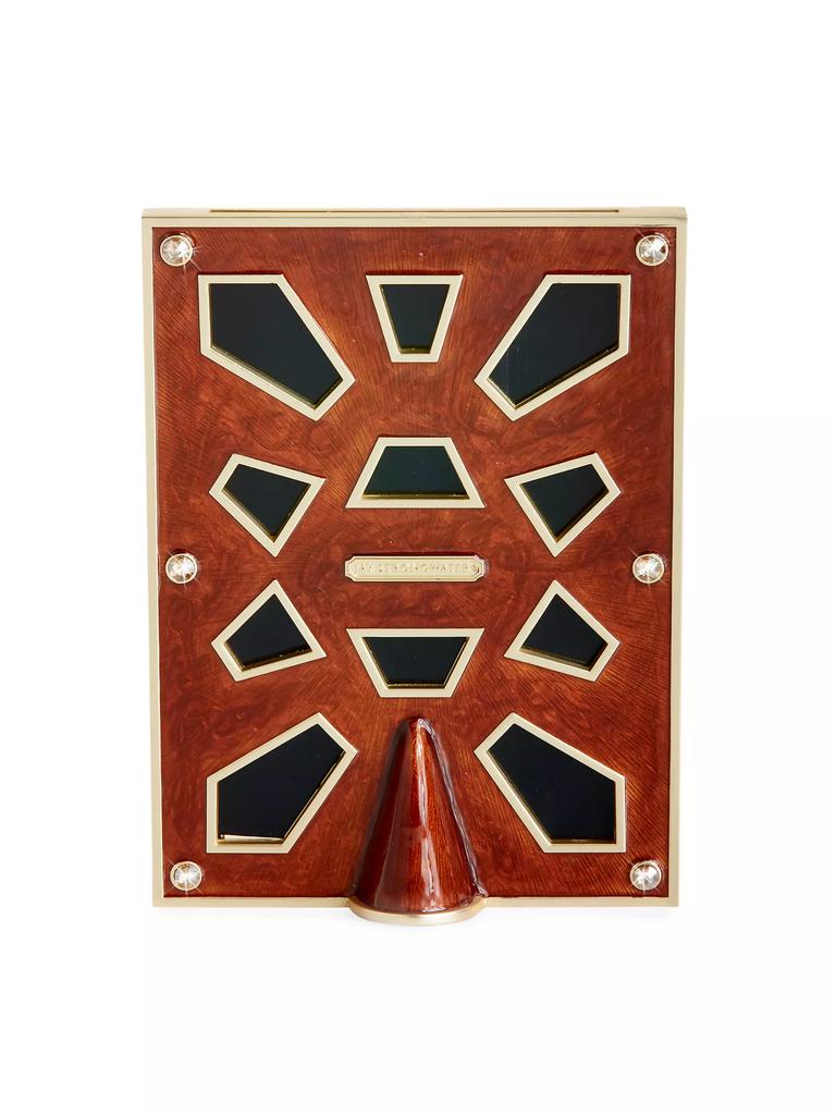 Jay Strongwater Leopard Spotted Pavé Corner Frame