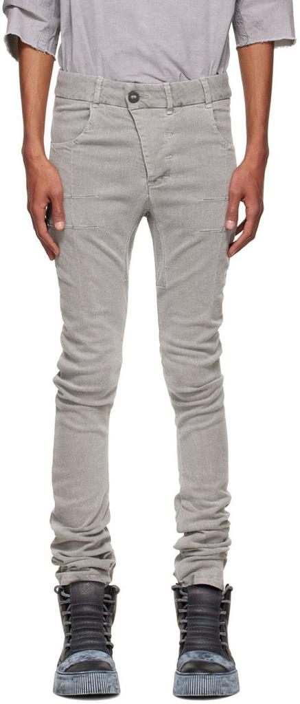 Boris Bidjan Saberi SSENSE Exclusive Grey Slim Jeans