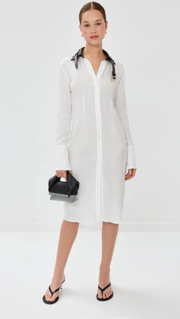 COPERNI Leather Collar Belt Dress 4