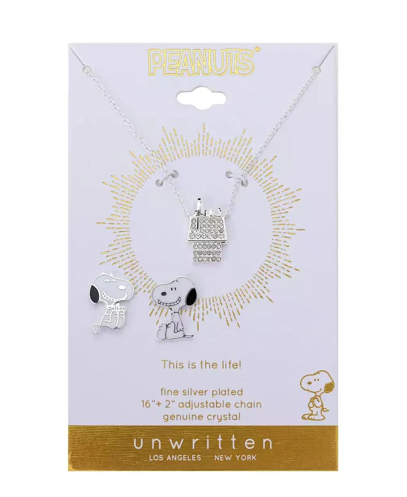 Peanuts Crystal Snoopy Doghouse Earring and Necklace Set – On Sale