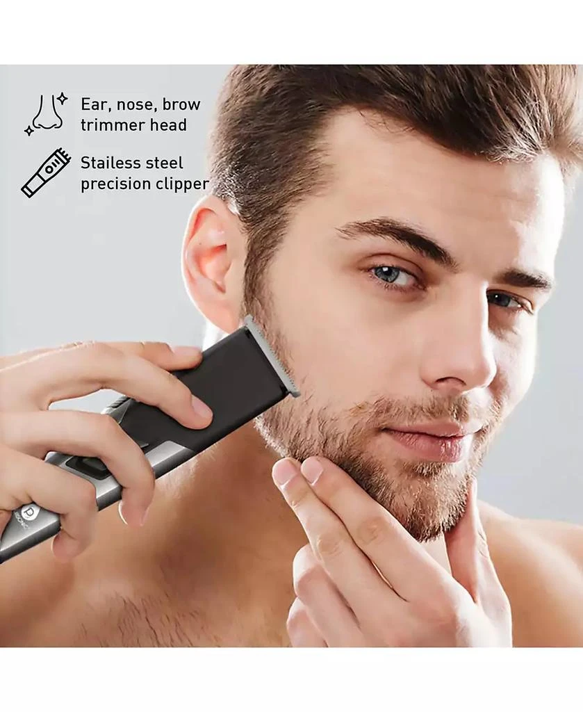 PURSONIC Mario Lopez Rechargeable Men s Grooming 
Beard Care Bundle – Complete Hair, Beard, Nose, and Ear Kit 2