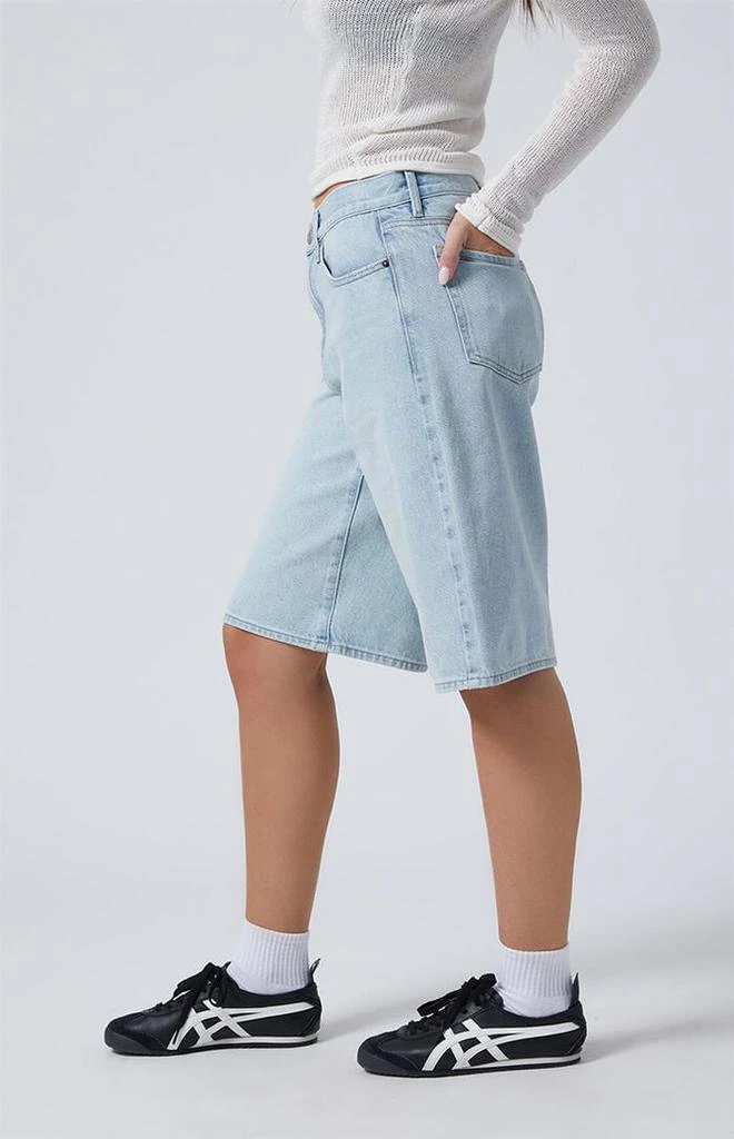 PacSun Light Indigo Extreme Jorts 3