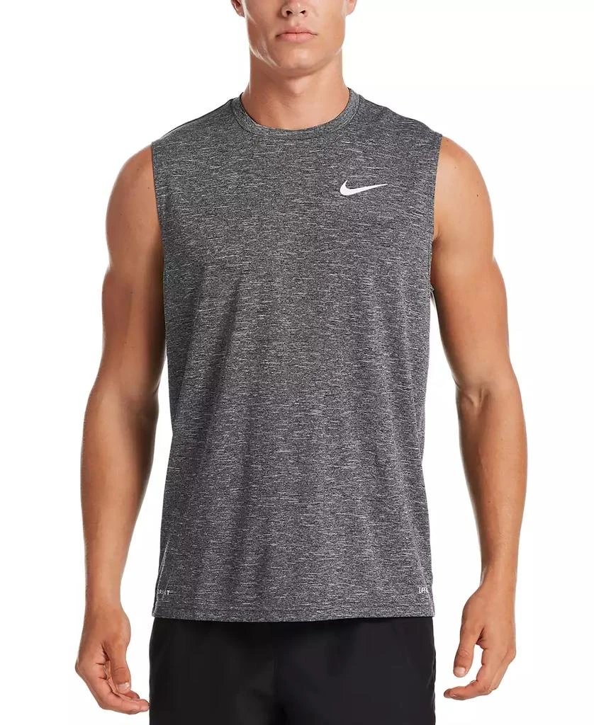 NIKE Men's Big & Tall Men's Dri-FIT UPF 40+ Heathered Sleeveless Rash Guard 1