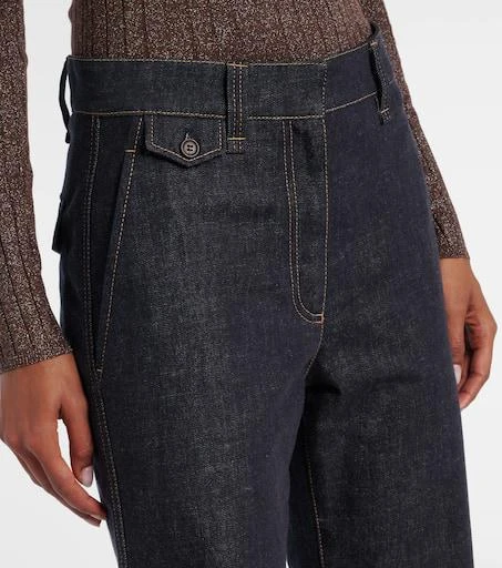 Brunello Cucinelli High-rise wide-leg jeans 4