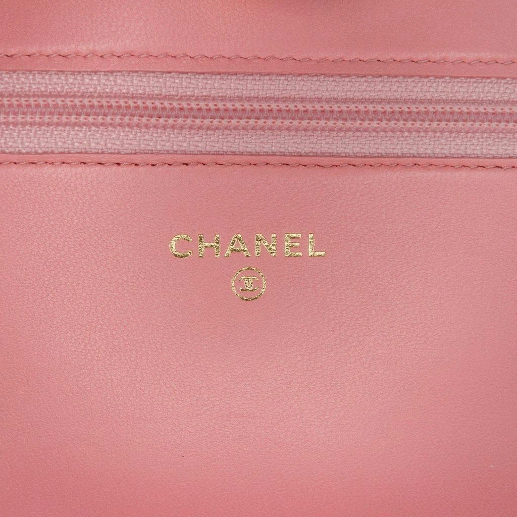 Chanel Chanel Pink Lambskin Boy Wallet On Chain 6